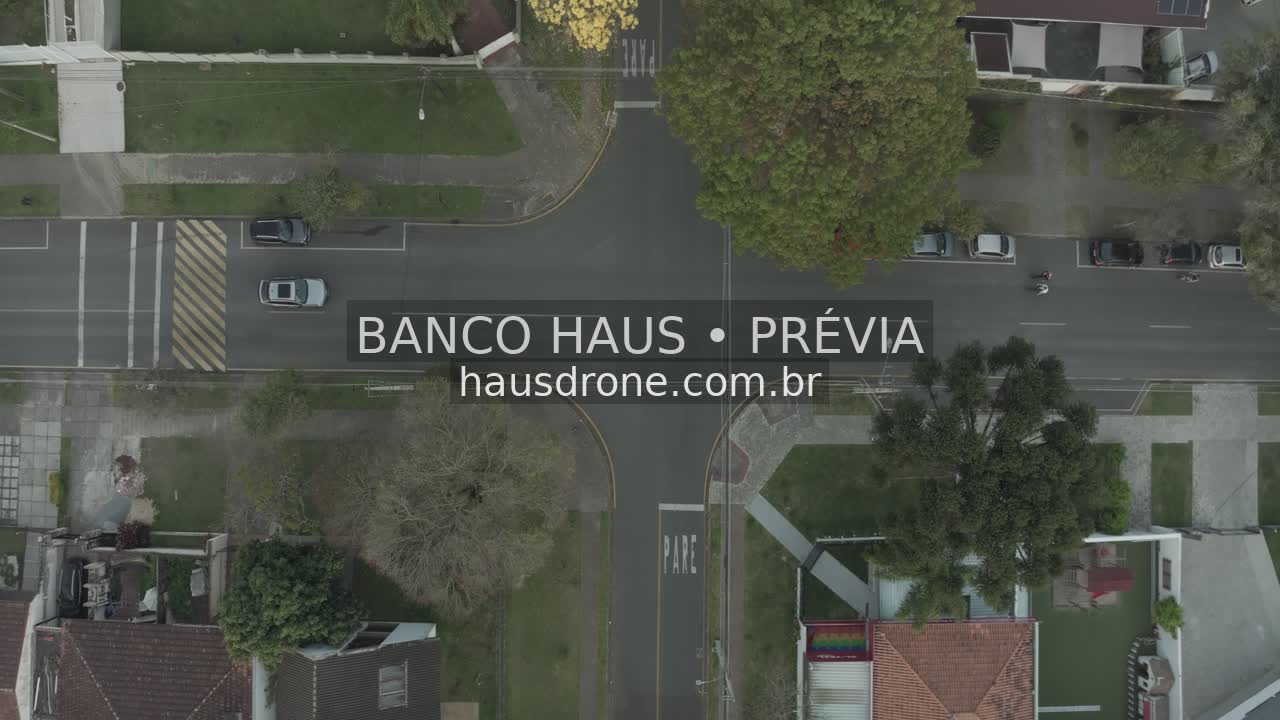 Ruas e cruzamentos vistos de cima — Ahú em Curitiba, Paraná.