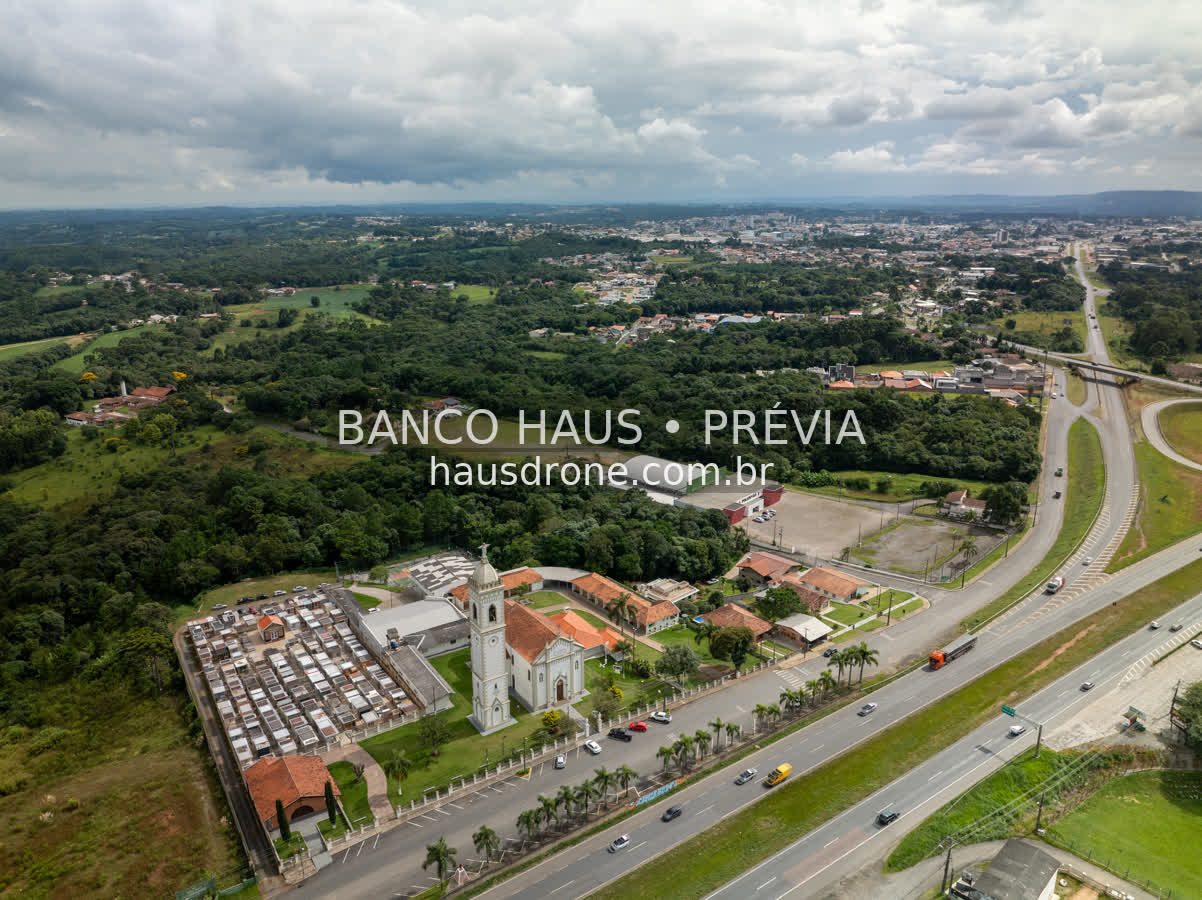 Rodovia e acessos em vista aérea — Campo Largo, Paraná, Paraná.
