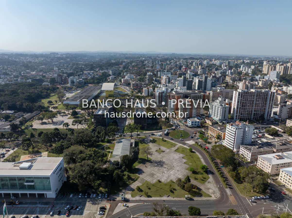 Edifícios e paisagem urbana — Centro Cívico em Curitiba, Paraná.