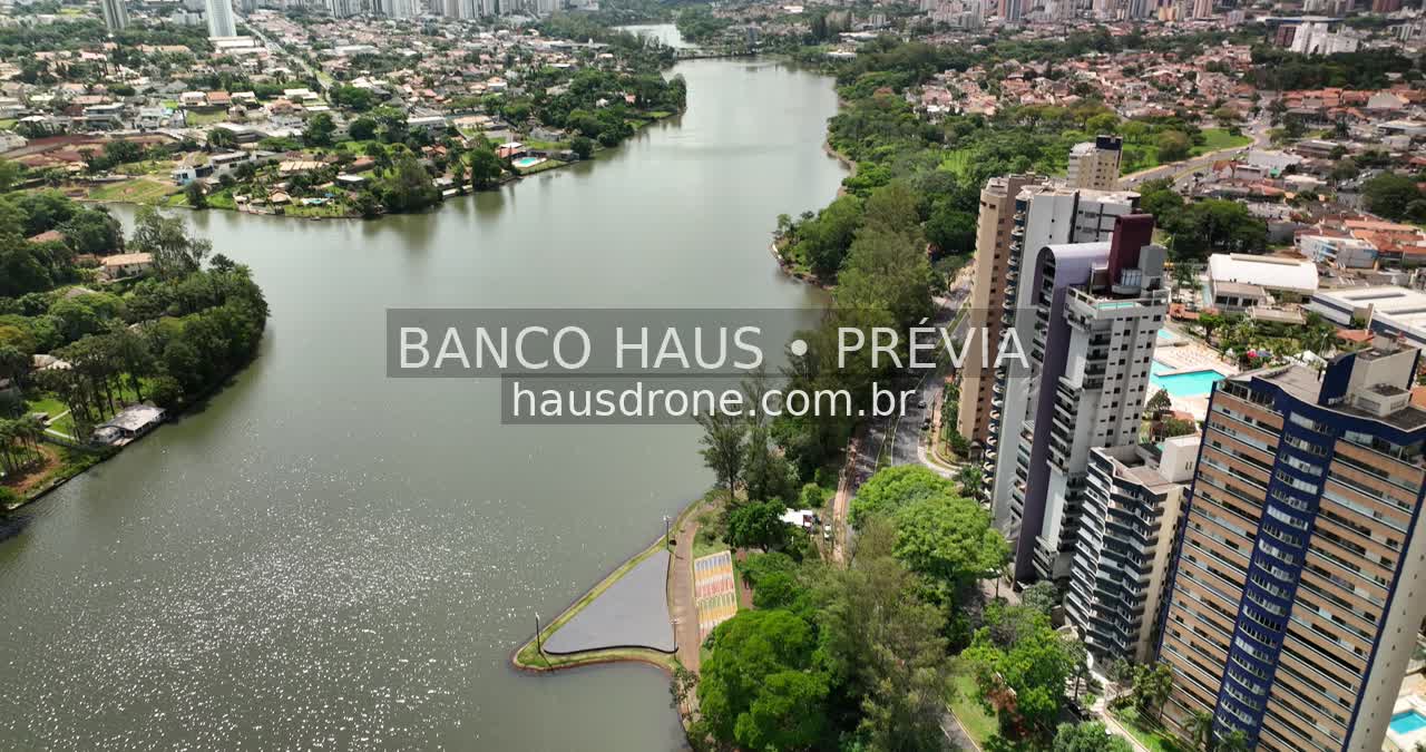 Lago e paisagem urbana — Londrina e região, Paraná, Paraná.