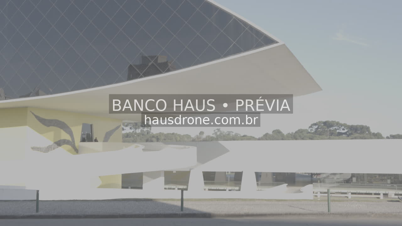 Detalhe da estrutura em forma de olho — Museu Oscar Niemeyer em Curitiba, Paraná.