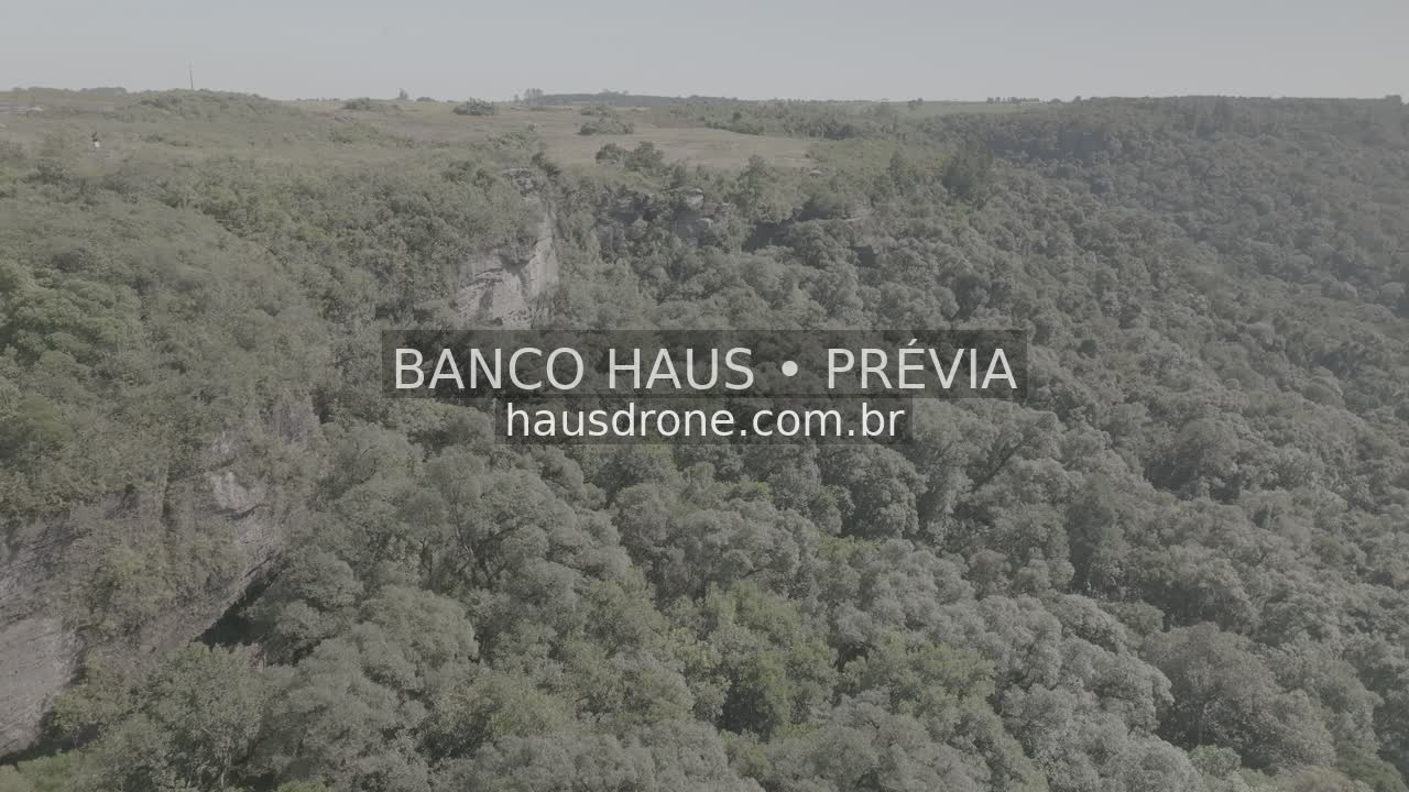 Escarpas, campos e mata em vista aérea — São Luiz do Purunã, Paraná, Paraná.