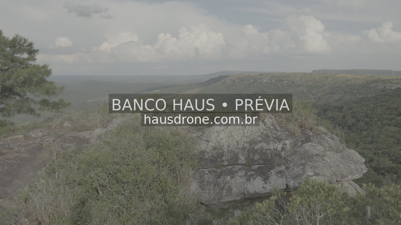 Escarpas, campos e mata em vista aérea — São Luiz do Purunã, Paraná, Paraná.
